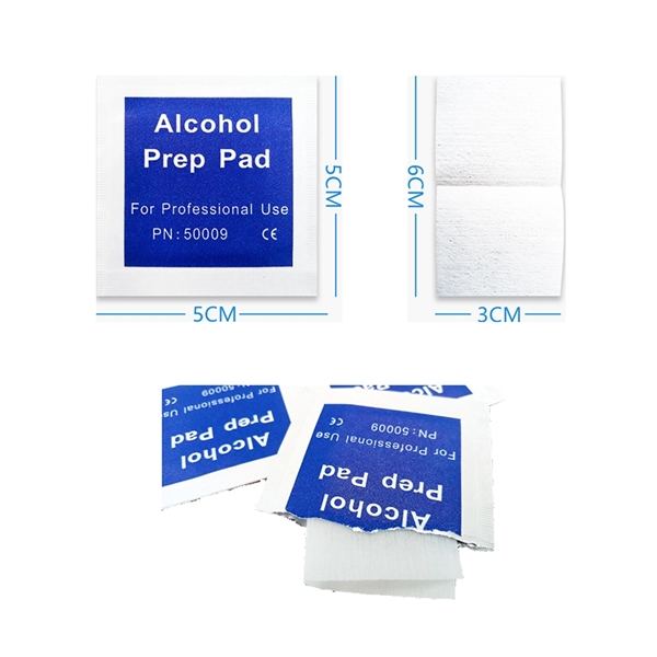 Aclohol Pads 200 PCS Per Box 75% Alcohol Wipes - Image 2