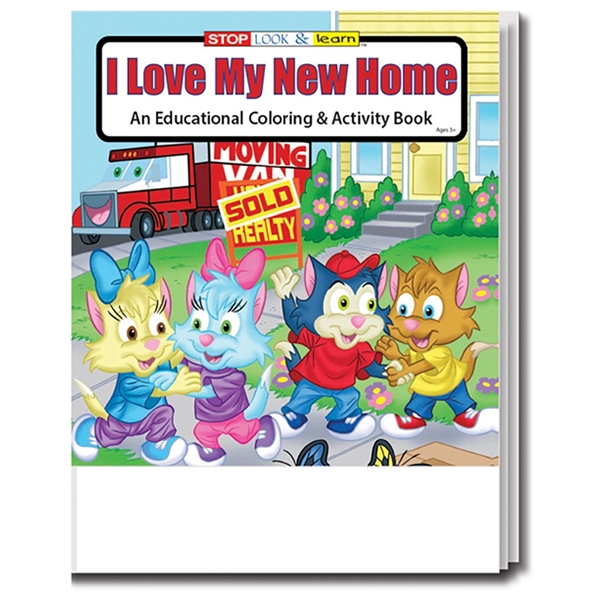 I Love My New Home Coloring Book Fun Pack - Image 4