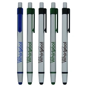Silver "Perfect" Promotional Value Stylus Click Pen