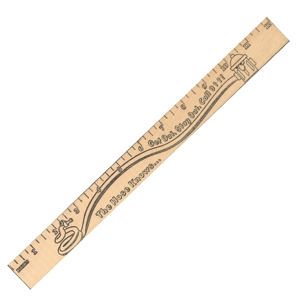 Get Out/stay Out  "u" Color Rulers - Natural Wood Finish