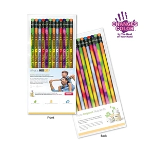 Create-A-Pack Pencil Set of 12 - Mood Pencil w/ Colored Eras