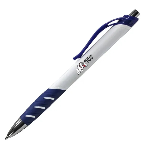 White Allure Grip Pen, Full Color Digital - Image 4