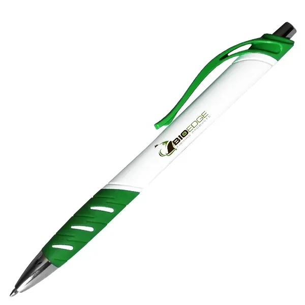 White Allure Grip Pen, Full Color Digital - Image 5