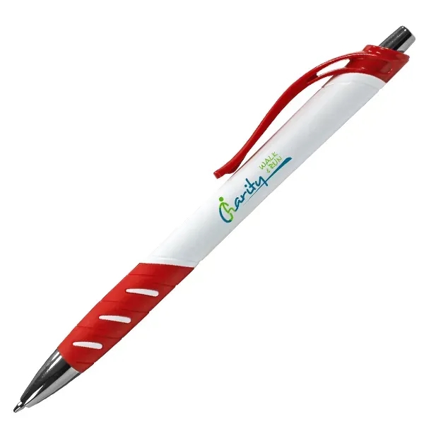 White Allure Grip Pen, Full Color Digital - Image 7