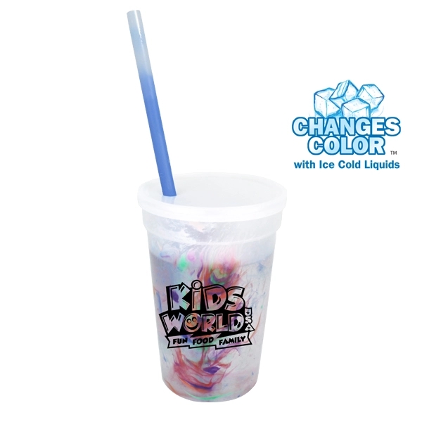 17 oz. Rainbow Confetti Mood Cup/Straw/Lid Set - Image 3