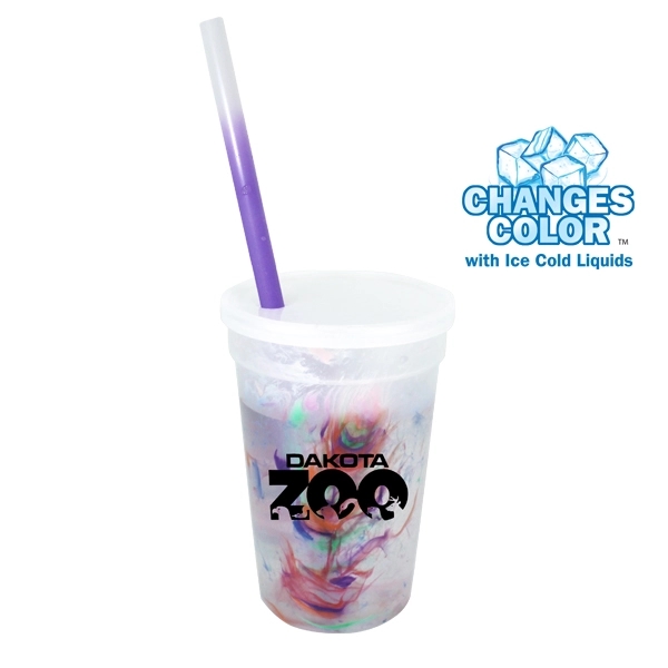 17 oz. Rainbow Confetti Mood Cup/Straw/Lid Set - Image 4