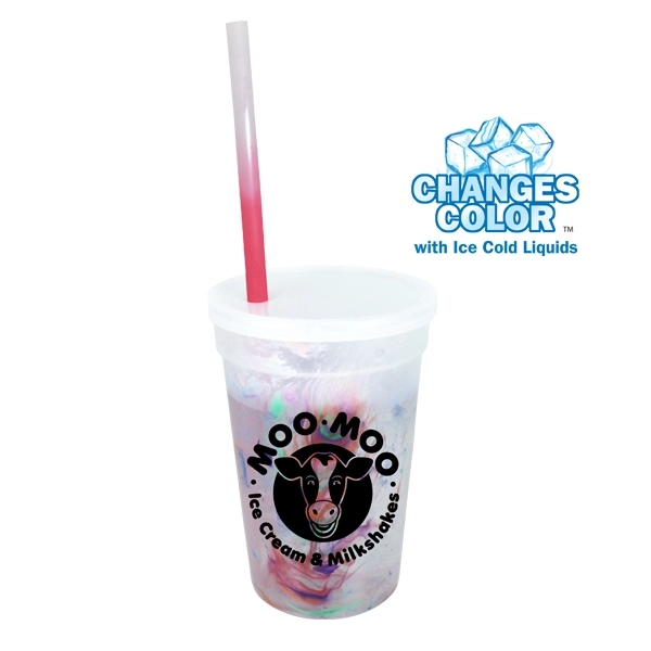 17 oz. Rainbow Confetti Mood Cup/Straw/Lid Set - Image 5