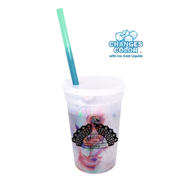 17 oz. Rainbow Confetti Mood Cup/Straw/Lid Set - Image 6