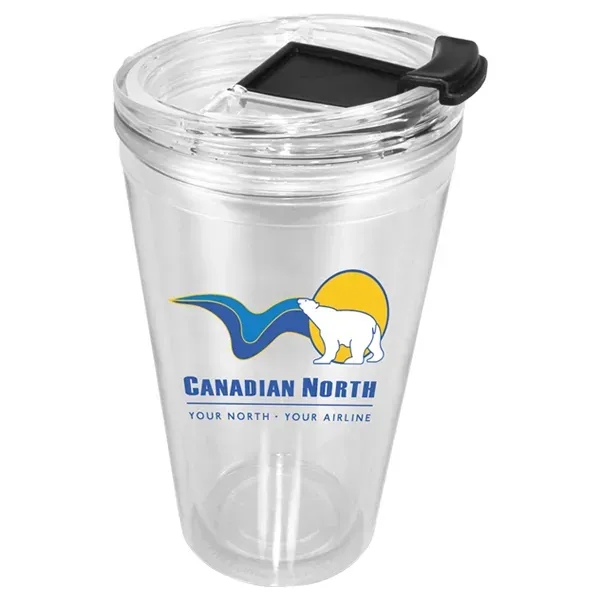 16 oz. Victory Acrylic Tumbler with Flip Top Lid, Full Color - Image 6