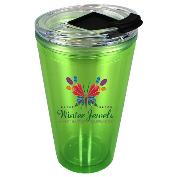 16 oz. Victory Acrylic Tumbler with Flip Top Lid, Full Color - Image 7