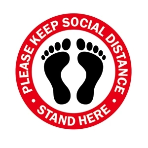 Social Distance Stickers