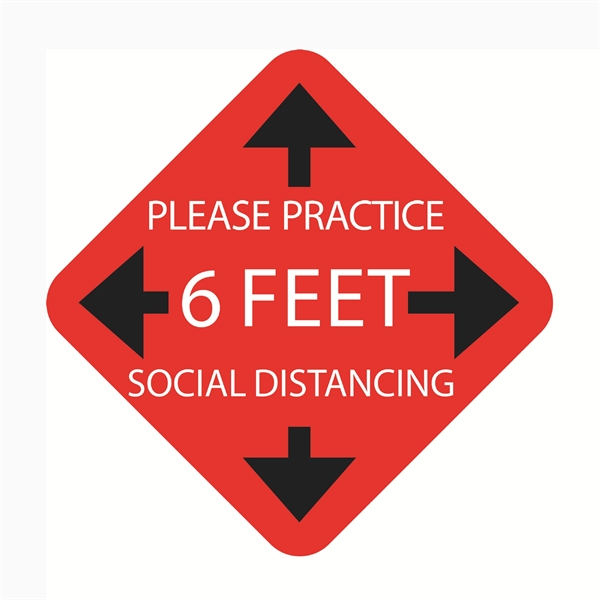 Square Social Distance Stickers