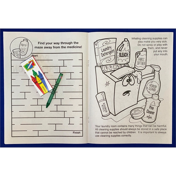 Play It Safe Poison Prevention Coloring/Activity Book Pack - Image 3