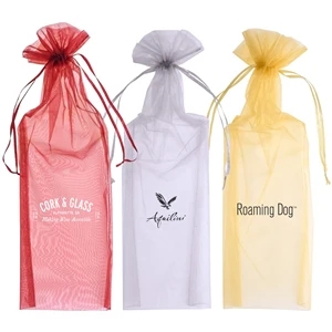 Organza 1-Bottle Wine Bag (With Draw-String)