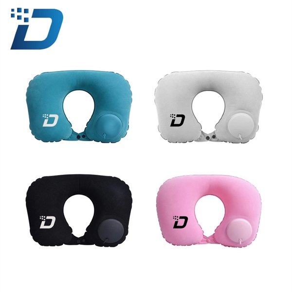 Air Pump Inflatable Neck Pillow - Image 1