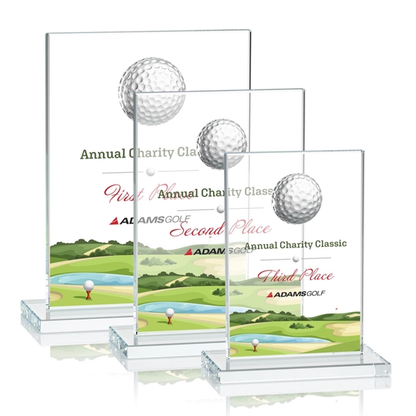 Cumberland VividPrint™ Golf Award - Clear - Image 1