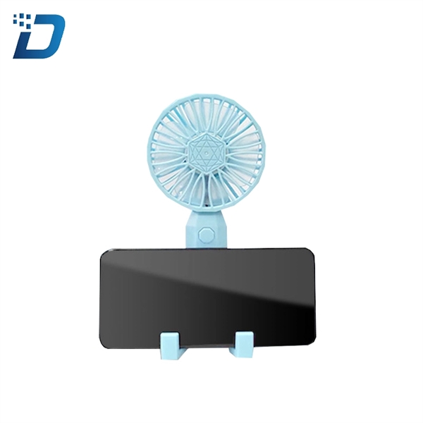 Mini USB Fan with Cell Phone Stand - Image 1