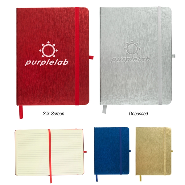 5" x 7" Metallic Journal Notebook - Image 1