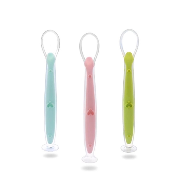 Silicone Baby Feeding Spoon With Travel Case - Image 1