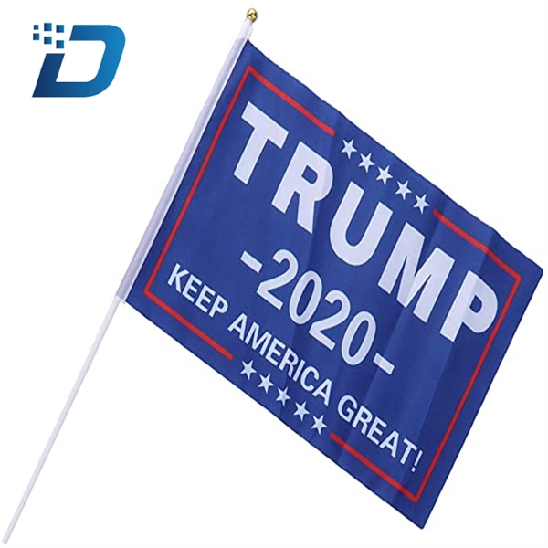 Custom Trump Election Hand Small Flag - Image 3