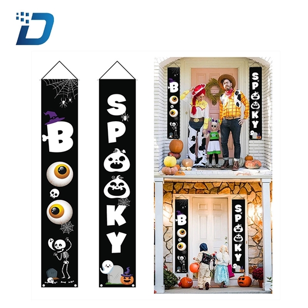 Halloween Decorated With Couplets Door Curtain - Image 3