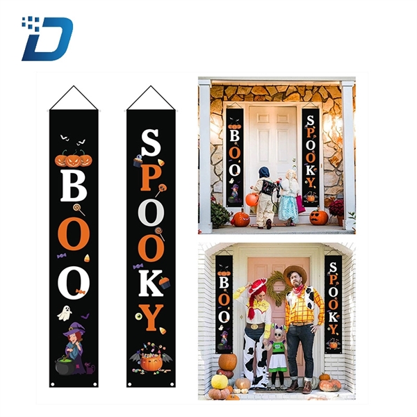 Halloween Decorated With Couplets Door Curtain - Image 4