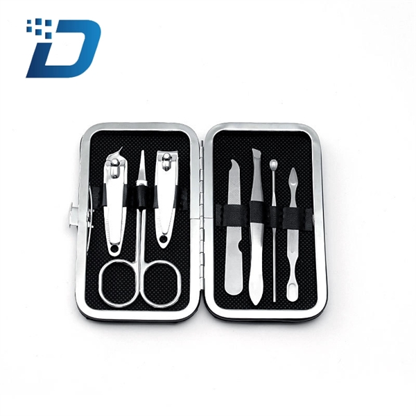 Leather Case 7 in 1 Professional Manicure Set - Image 2