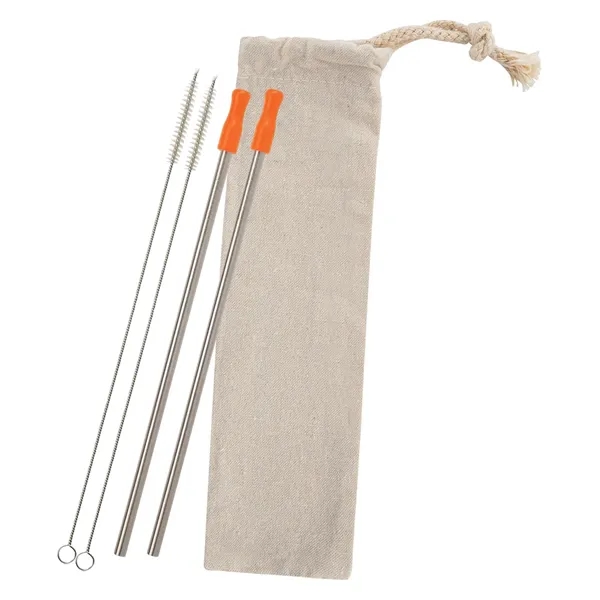 2-Pack Stainless Straw Kit with Cotton Pouch - Image 17
