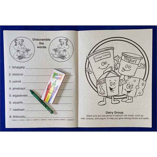 Eat Right, Eat Healthy Coloring and Activity Book Fun Pack - Image 4