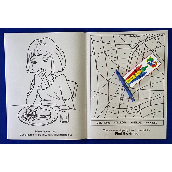 Let's Go Eat Out Coloring Book Fun Pack - Image 4
