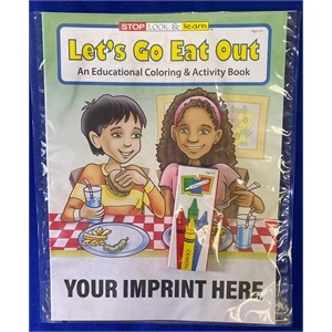 Let's Go Eat Out Coloring Book Fun Pack