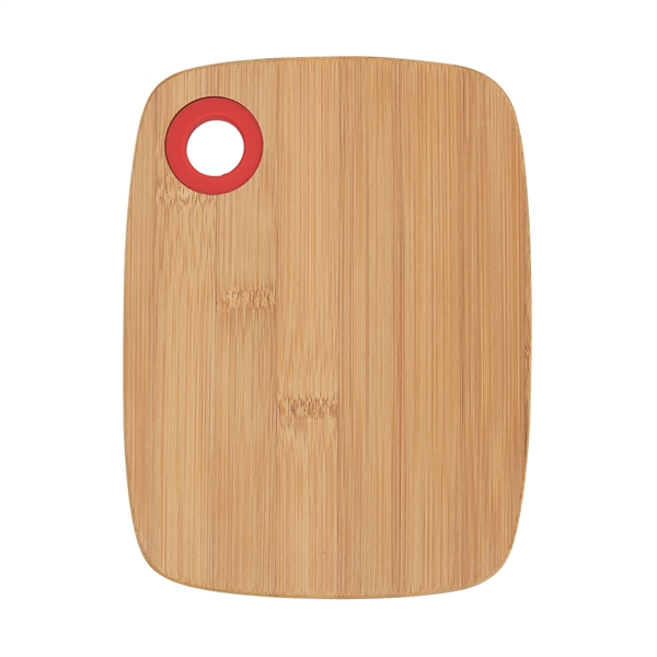 Small Bamboo Cutting Board with Silicone Ring - Image 9