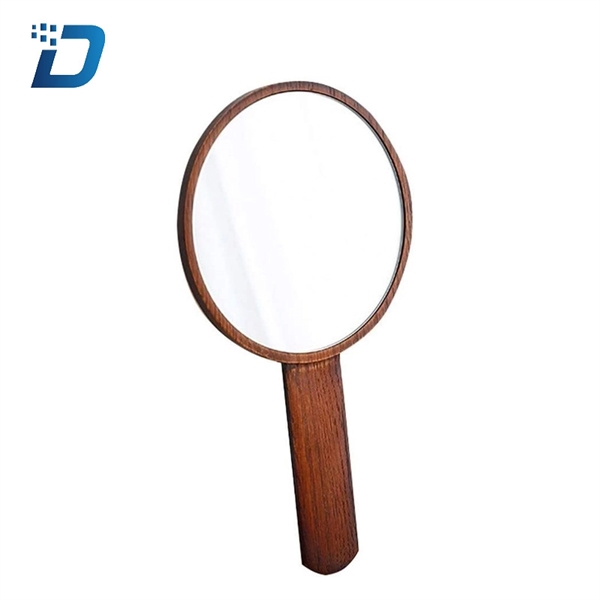Portable Wood Makeup Mirrors Personal Cosmetic Wooden Mirror - Image 4