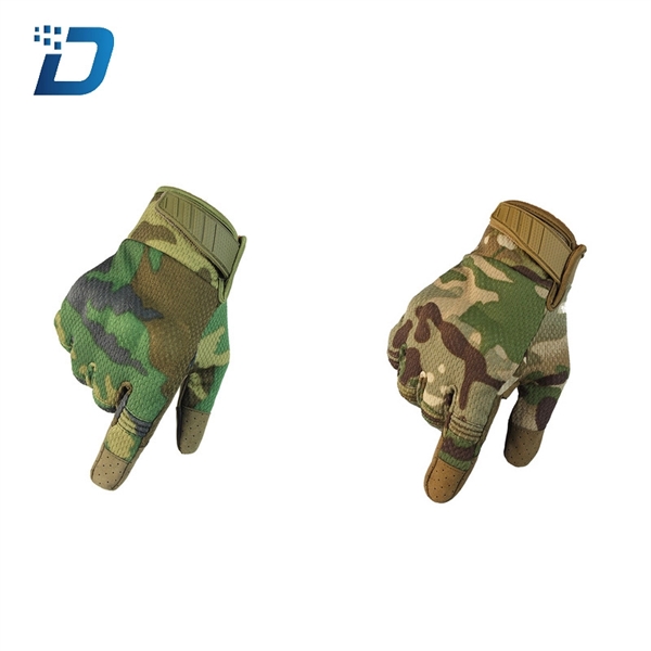 Outdoor Hiking Cycling Camouflage Gloves Breathable Lightwei - Image 1