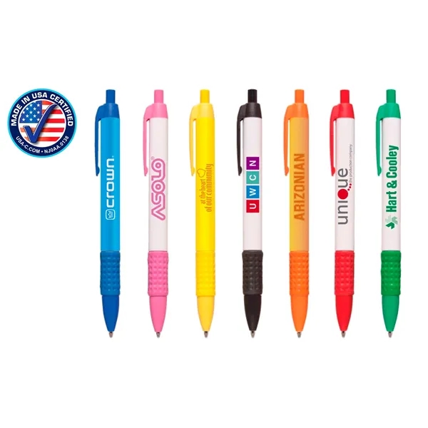 Wisconsin USA Made Retractable Gripper Pen - Image 1