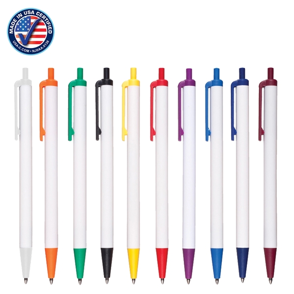 Oneida USA Made Retractable Pen with Full Color Imprint - Image 2