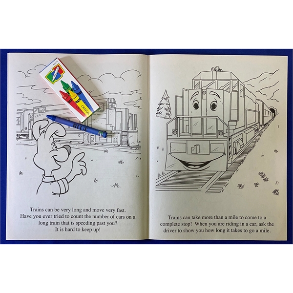 Railroad Safety Coloring and Activity Book Fun Pack - Image 4
