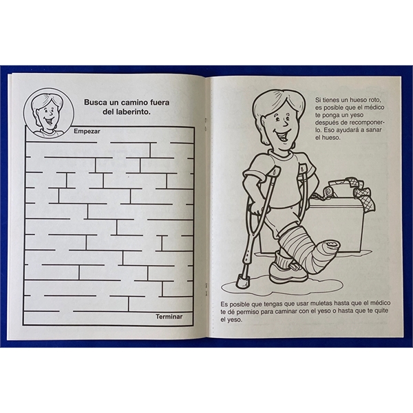 Your Hospital Cares About You Spanish Coloring Activity Book - Image 3