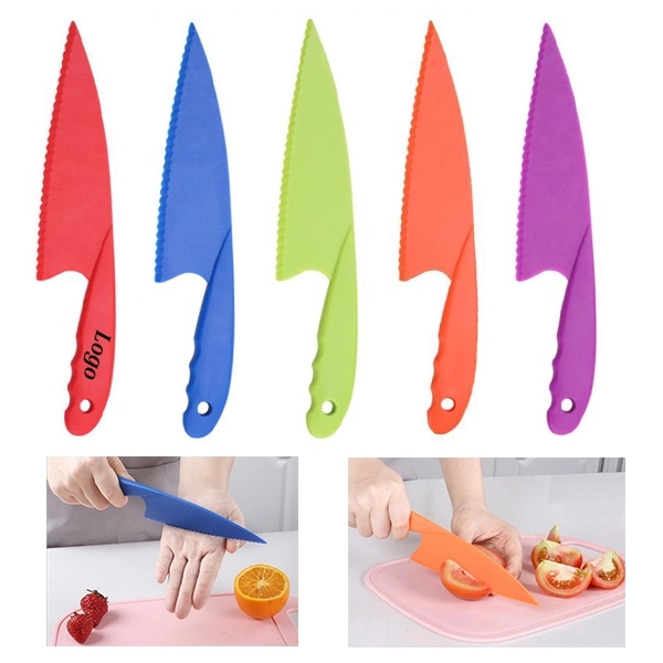 Children's Plastic Safe Cooking Knife - Image 1