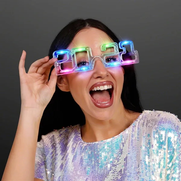 2021 Light Up New Year Party Glasses