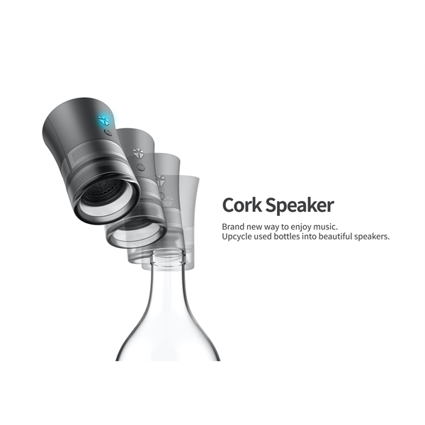 Wine Cork Bluetooth Speaker (Made in South Korea) - Image 1