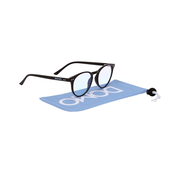 QUINN Blue Blocker Glasses w/ Dye-Sub Microfiber Pouch - Image 1