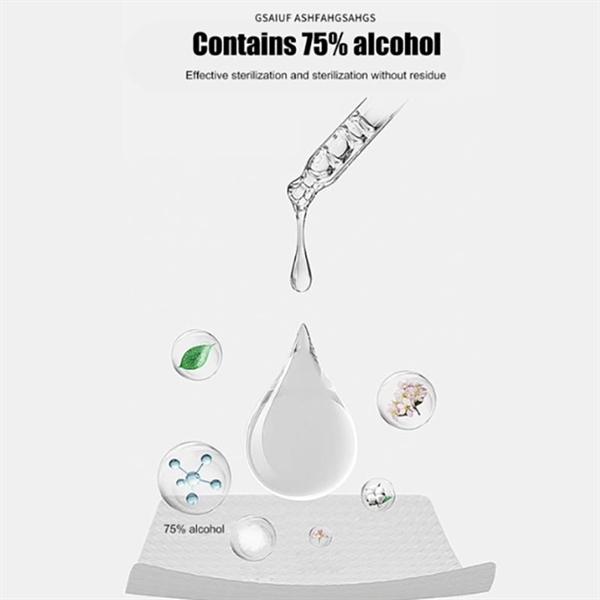 10 PCS 75% Alcohol Wipes - Image 2