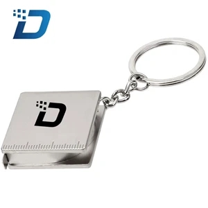 Portable Full Metal Mini Tape Measure Keychain