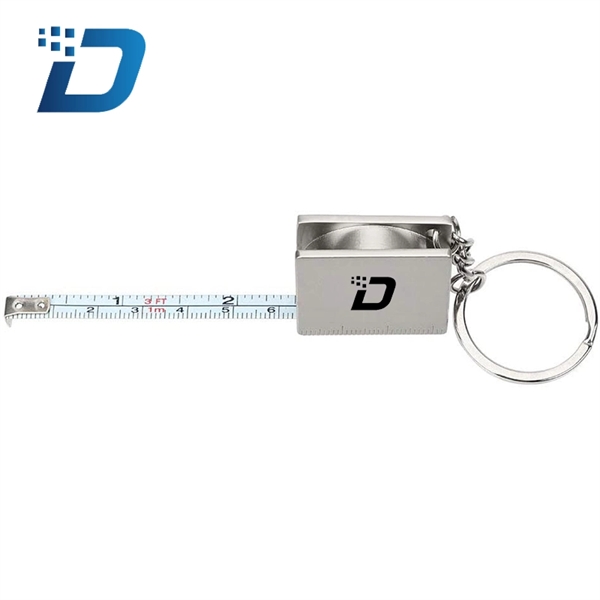 Portable Full Metal Mini Tape Measure Keychain - Image 2