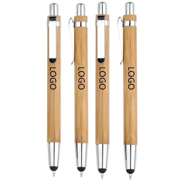 Wooden Ballpoint Touch Stylus Pen - Image 1