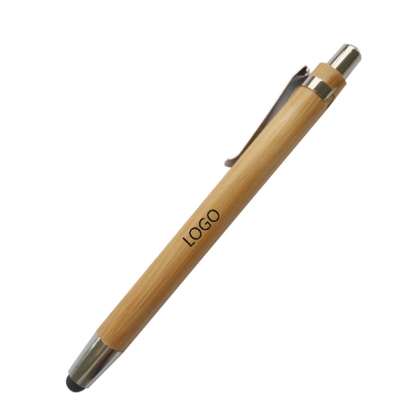 Wooden Ballpoint Touch Stylus Pen - Image 3