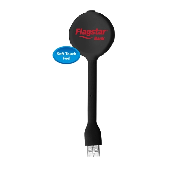 Halcyon® 4 Port USB Hub with LED Light - Closeout - Image 2