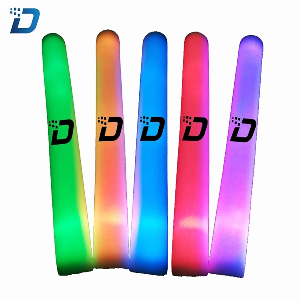 Light up LED Foam Sticks Glow Batons - Image 1