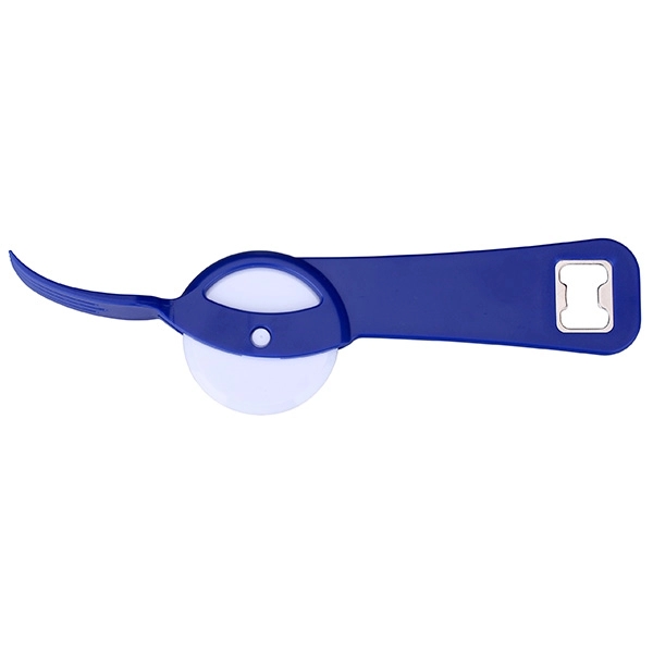 Pizza Cutter with Bottle Opener and Fork - Image 2